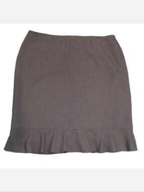 Laura Plus Ruffle Hem Midi Pencil Skirt Office Business Suiting Professional